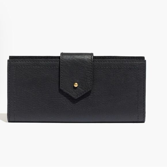 Madewell Black Leather Wallet - Picture 1 of 9